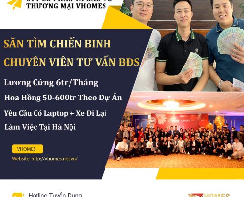 Tuyển dụng chuyên viên tư vấn bds